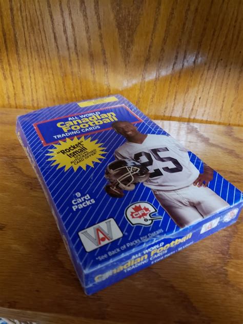 1991 ALL WORLD Canadian Football Factory Sealed Box 36 Packs ROCKET ISMAIL CFL | Heroes Sports Cards