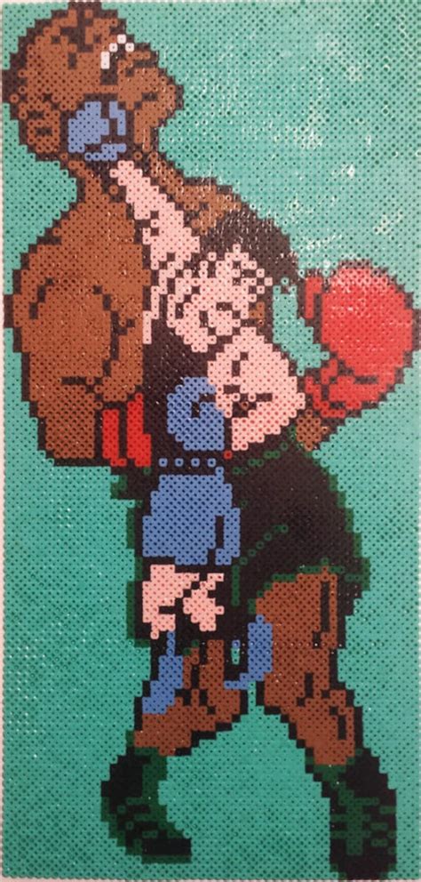 Punch-Out Mike Tyson Vs. Little Mac Bead Sprite