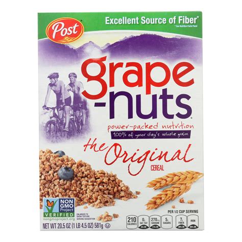 Post® Grape-Nuts® The Original Non-GMO Cereal 20.5 oz. Box - Walmart.com