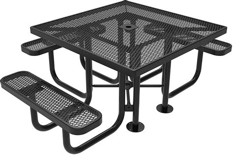 Heavy Duty Tables Square Portable Handicap Picnic Table, 46-inch | Heavy Duty Tables