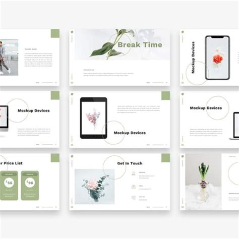 Florence - Flower Plant PowerPoint Template | Master Bundles