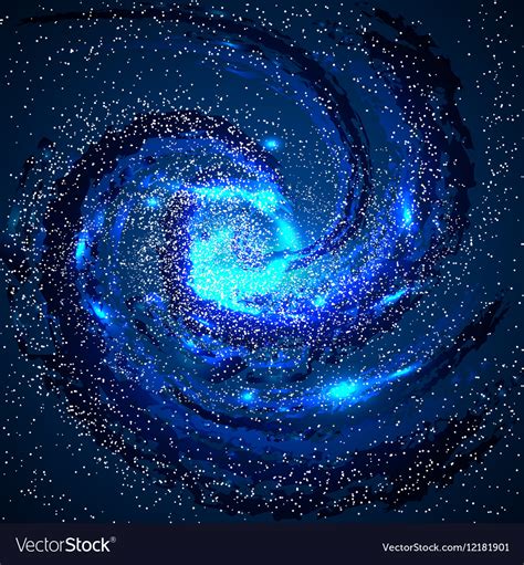 Galaxies nebulae cosmos and effect tunnel spiral Vector Image