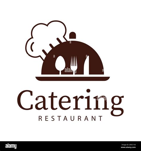 Catering Logo Design Chef Cap Fork and Spoon Logotype Stock Vector Image & Art - Alamy