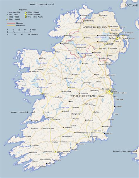 Ireland Map : Léarscáil na hEireann : Éire