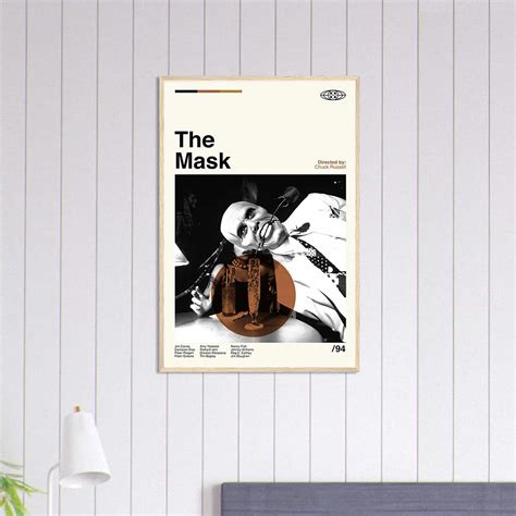 The Mask Poster, Chuck Russell, Retro Movie Poster - Citiesbox