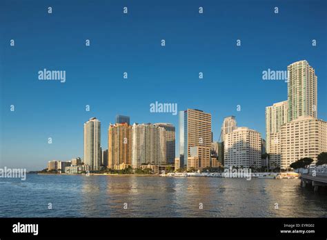 BRICKELL SKYLINE DOWNTOWN MIAMI FLORIDA USA Stock Photo - Alamy