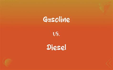 Gasoline vs. Diesel: What’s the Difference?