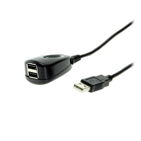 16ft 2 Port NEC USB 2.0 Active Extension Cable - With AC Adapter - Coolgear