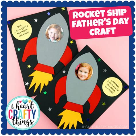 Rocket Ship Father's Day Craft – I Heart Crafty Things