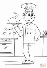Chef coloring Page  Free Printable Coloring Pages sketch template