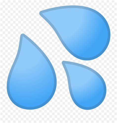 Water Drip Emoji - Transparent Anime Sweat Drop Png,Eggplant Sweat Emoticon - Free Emoji PNG ...