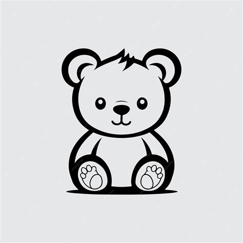 Premium Vector | Teddy bear vector isolated cute cartoon logo