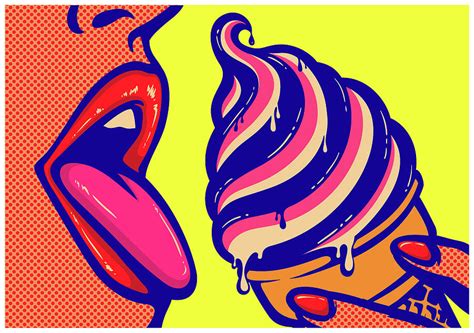 Pop Art Comic Book Mouth Of Woman by Drante