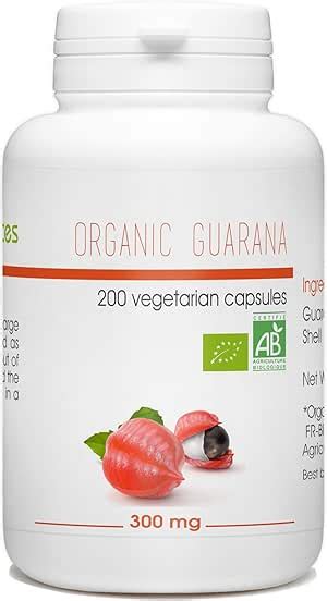 Amazon.com: Guarana Organic 200 Vegetarian Capsules - 300 mg: Health ...