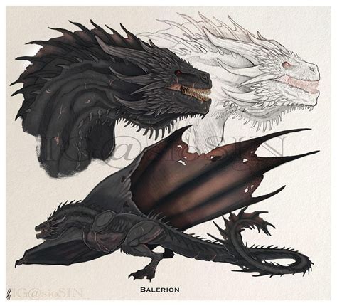 Balerion The Black Dread Fan Art by SioSIN : r/HouseOfTheDragon