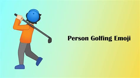 🏌️ Person Golfing Emoji - ️Copy And Paste 📋 - Heatfeed