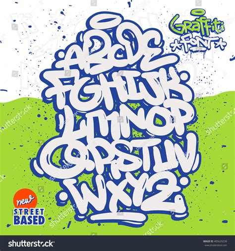 Bubble Graffiti Font Family Stock Vector (Royalty Free) 405629239 | Shutterstock