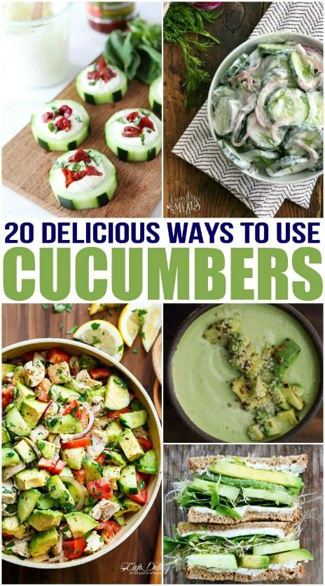 20 Delicious Cucumber Recipes - Family Fresh Meals