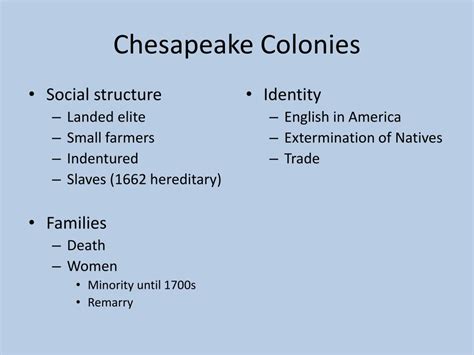 PPT - Chesapeake Colonies PowerPoint Presentation, free download - ID ...