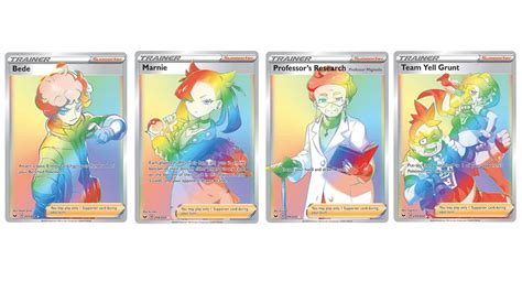 The Rainbow Rare Trainer Cards of Pokémon TCG: Sword & Shield