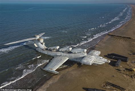 The Inside of the 'Caspian Sea Monster' – drone images show Soviet-era flying machine – News Flash