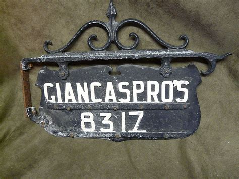 Vintage Cast Iron Sign from happyhoundantiques on Ruby Lane