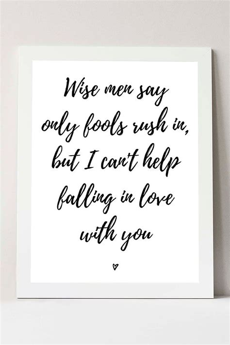 Lyric Quotes, Wall Quotes, Inside Out Lyrics, Elvis Presley, Elvis Lyrics, Romantic Quote Print ...