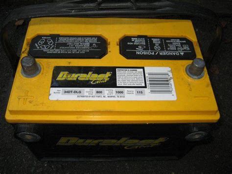 Purchase Duralast Gold Battery Group 34DT 34 dual terminal 800CCA in ...