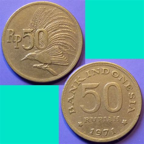 Indonesia 50 Rupiah 1971 km 35 - For Sale, Buy Now Online - Item #238619