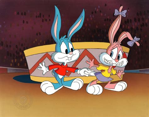 Tiny Toons Original Production Cel: Buster Bunny and Babs Bunny | Cel ...