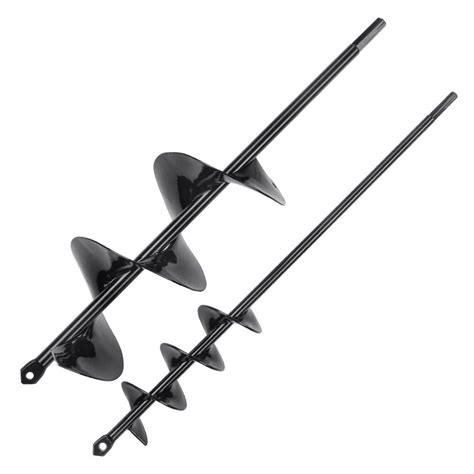 VEVOR Auger Drill Bits for Planting Set of 2.2 x 16 in 4 x 16 in Garden ...