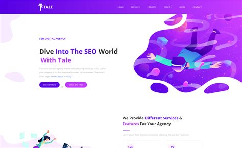 Tale - Free Bootstrap 5 SEO Agency Website Template