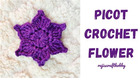 Picot Crochet Flower | FaveCrafts.com