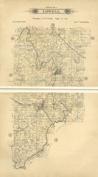 Plat Map of Lowell | Map or Atlas | Wisconsin Historical Society