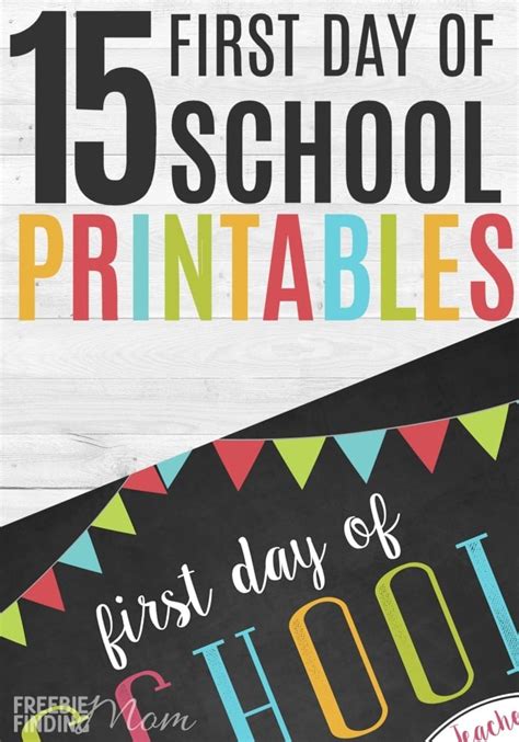 Back To School Printables