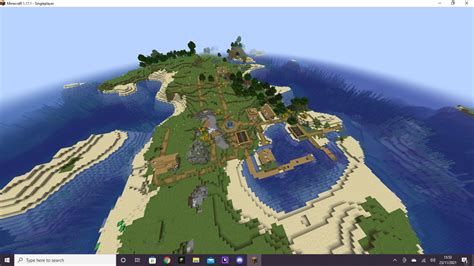 Spawn near a rare zombified village. Seed: 8969567370567398525 (Java 1.17.1) : r/minecraftseeds