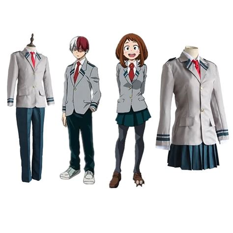 Anime Boku no Hero My Hero Academia Cosplay Costume Ochaco Uraraka ...