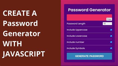 Create A Password Generator With JavaScript