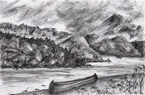 Maqs Art: "AT THE RIVER" pencil