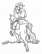 Coloring Pages Girl Riding Horse sketch template