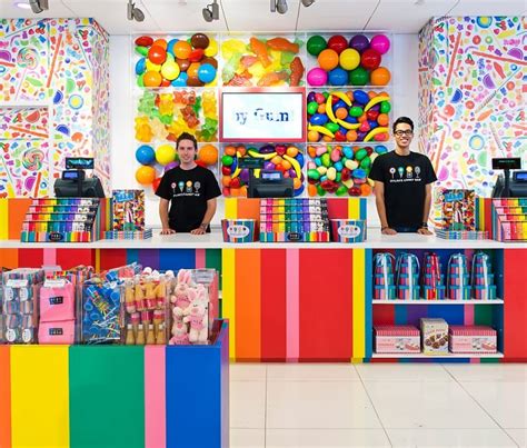 Colorful Candy Shop Design Attractive Sweet Store Display Counter