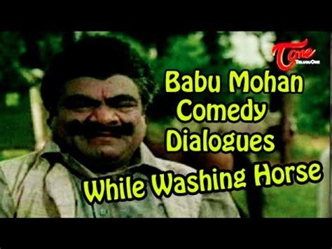 Vamsodharakudu Comedy Scenes || Babu Mohan Comedy Dialogues While Washing Horse - YouTube