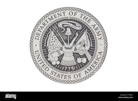 U.S. Army official seal on a white background Stock Photo - Alamy