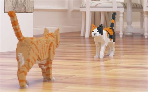 Life-Sized Cat LEGOs Are A Thing Now, And Feline Lovers Couldn't Be Happier