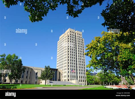 North Dakota State Capitol Bismarck ND Stock Photo - Alamy