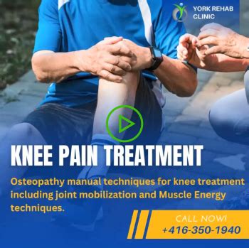 Knee pain treatment - York Rehab Clinic