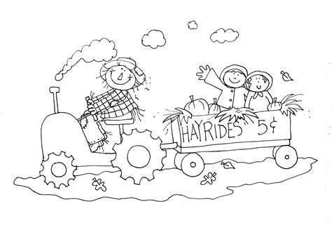 Free Dearie Dolls Digi Stamps: Hayrides 5 Cents | Digi stamps, Fall coloring pages, Halloween ...