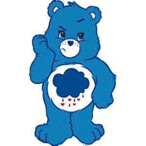 Grumpy Bear Care Bear Cartoons Customized Wall Decal - Custom Vinyl Wall Art - Personalized Name ...