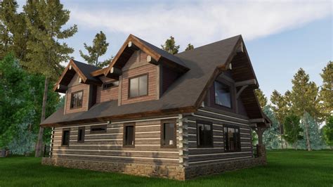 Creekside Floor Plan - Caribou Creek Log Homes