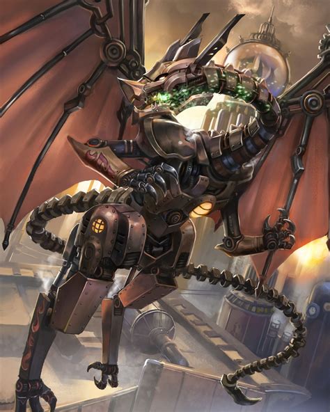 Mechanical dragon 1, sam chan | Steampunk dragon, Space dragon, Robot animal